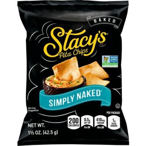 Green Rabbit Holdings Stacy's Pita Chips Simply Naked, 1.5 oz, 24 Count 29500039